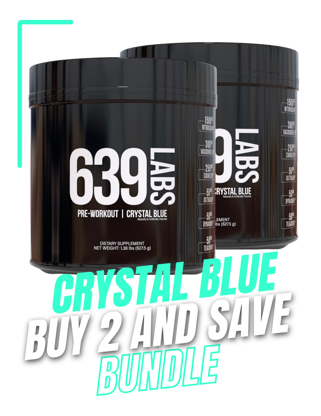 PRE-WORKOUT BUNDLE - 2X CRYSTAL BLUE